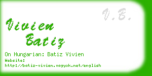 vivien batiz business card